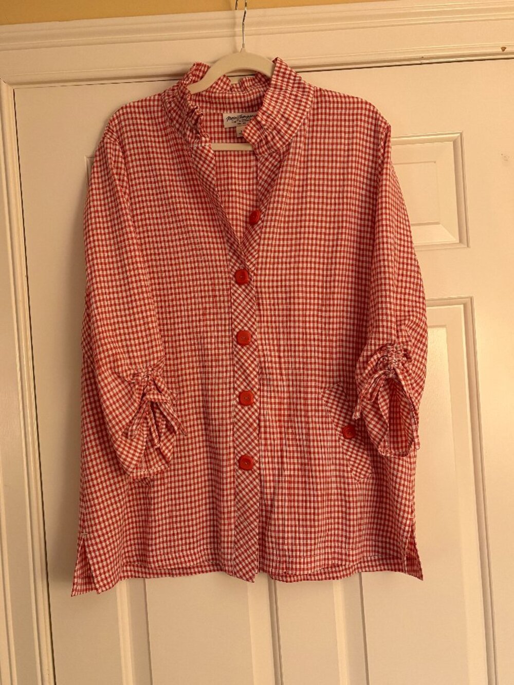 Norm Thompson Crinkle Seersucker Jacket NWOT  Sz L